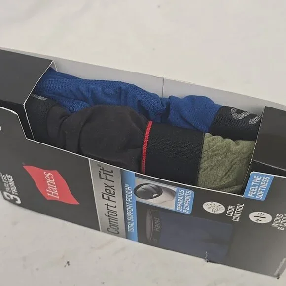 Hanes Comfort Flex Fit Tagless Trunks (3-Pack) – Size S 28-30 - Picture 3 of 6